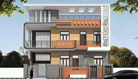 Modern Duplex House Front Elevation Designs
